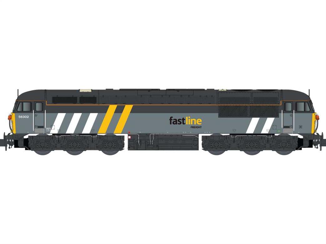 Dapol N 2D-004-010 Fastline 56302 Class 56 Co-Co Crewe Built Batch