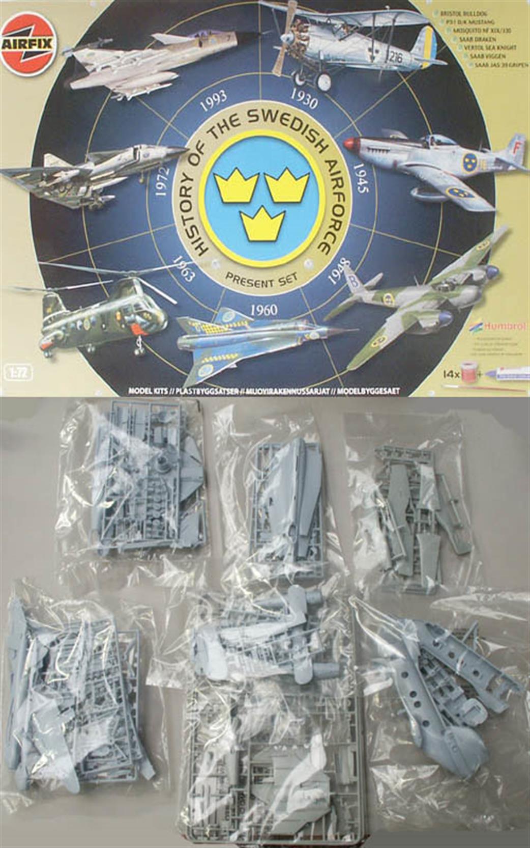 Airfix 1/72 08669 History of the Swedish Airforce