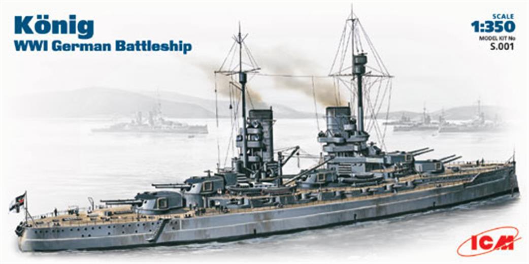 ICM 1/350 S001 KMS Konig WWI German Battleship