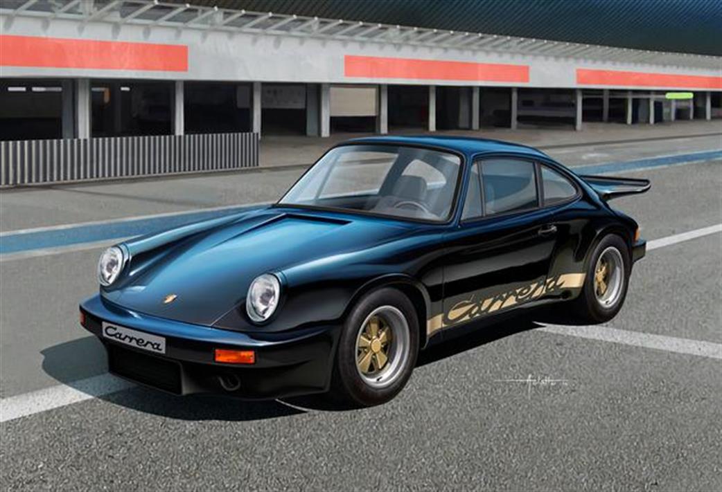 Revell 1/24 07058 Porsche 911 Carrera RS 3.0 Black Car Kit