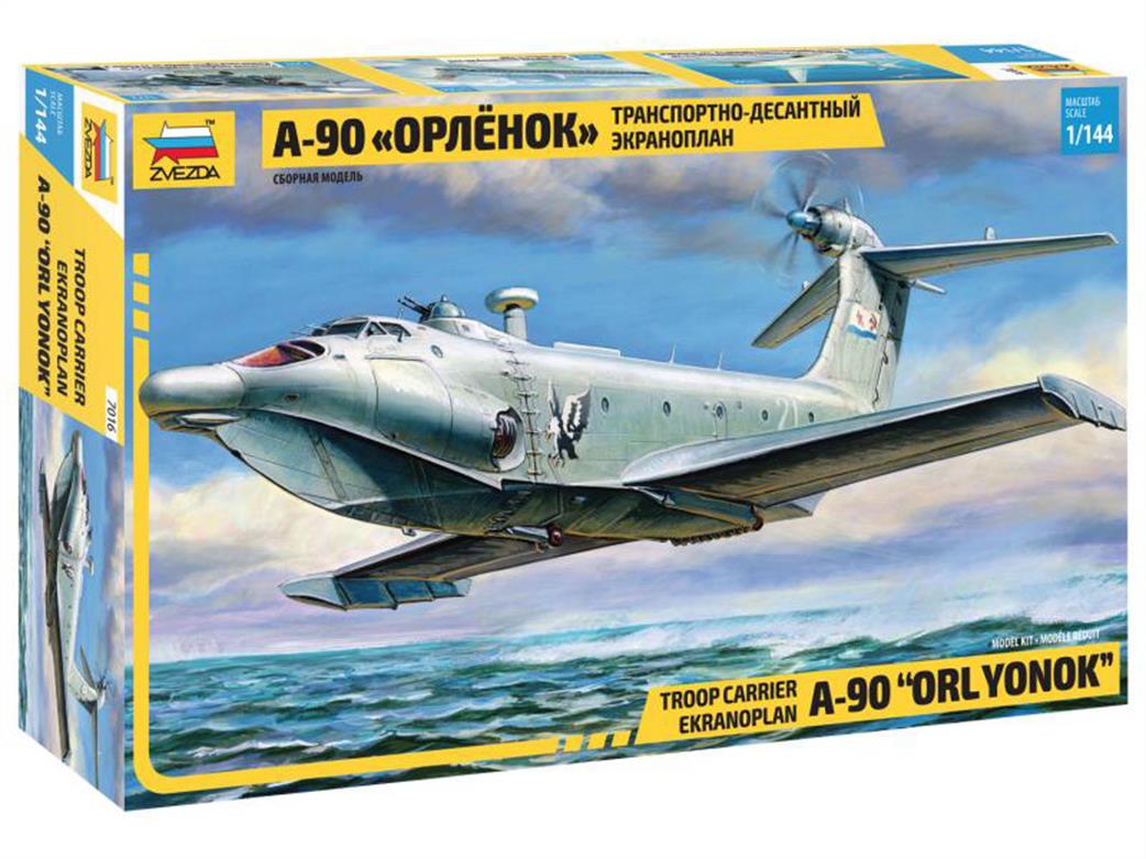 Zvezda 1/144 7016 A-90 Orlyonok Troop Carrier Ekranoplan Kit