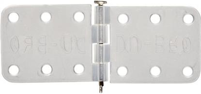 Small Hinge measurements: 7/16 (11mm) Wide X 1 1/8 (28mm) Long. Precision molded, inspected and assembled with locked in hinge pin. Flash free, simple to install. Hinges have 6 holes on each side for maximum holding power