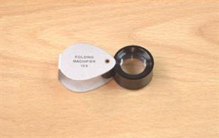 738-34 Economy Folding Magnifier. Lens Diameter: 16mm 10x Magnification.