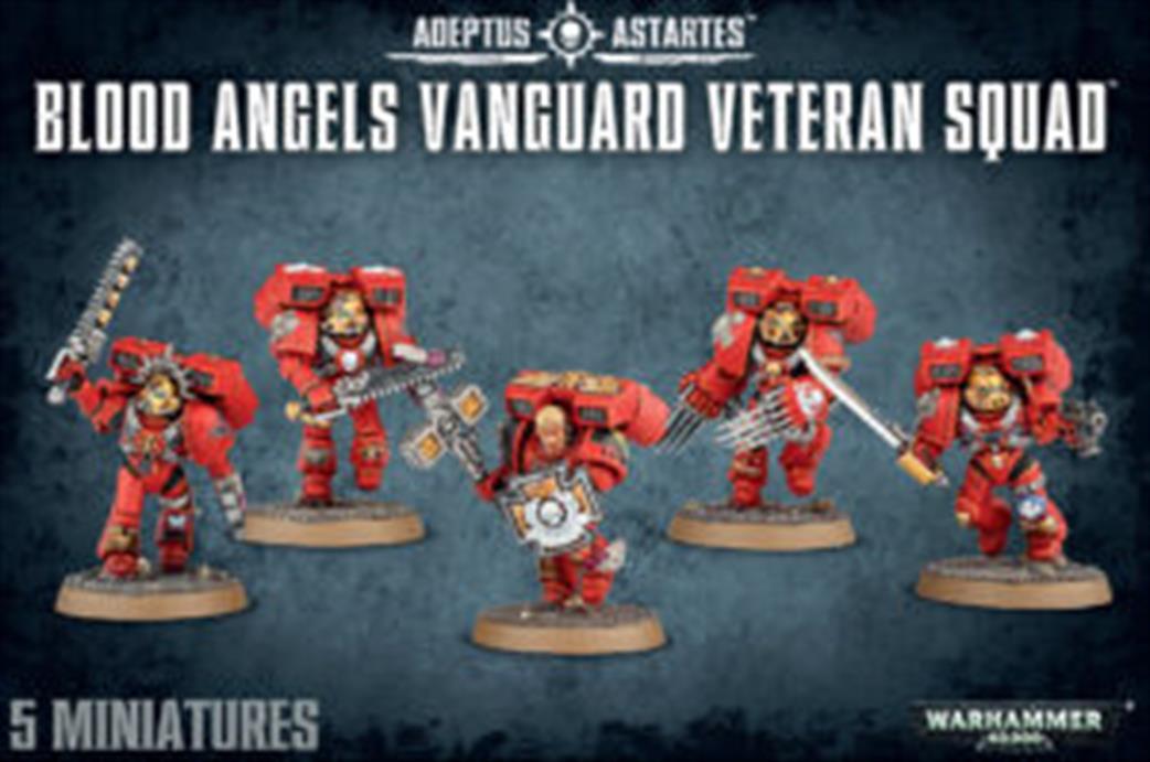 Games Workshop 28mm 41-19 Blood Angels Vanguard Veteran Squad