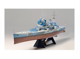 Tamiya 78010 is a quality 1/350th scale plastic kit of the HMS King George V British Battleship is a must for all battleship enthusiasts.  Finished model length is 649 mm and has excellent detail.