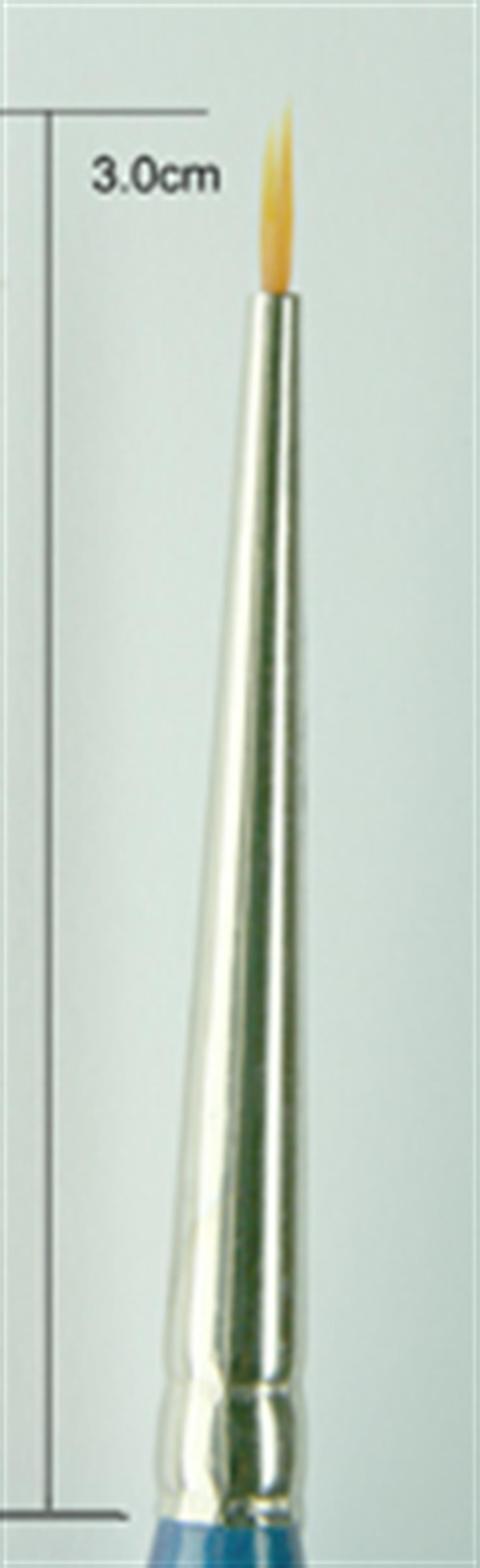 Pro Arte P40-00000 Nylon Blue Triangular Handle  Paint Brush No 00000