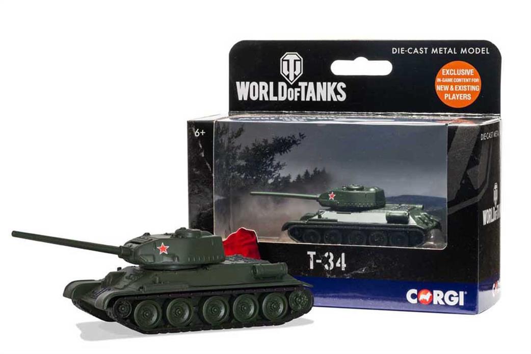 Corgi  WT91208 World of Tanks T34 Tank Model