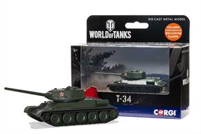 World of Tanks puts you in command of over 600 war machines from the mid-20th century, so you can test your mettle against players from around the world with the ultimate war machines of the era.Corgi are pleased to offer the first wave of highly detailed die-cast models to collect and enhance your gameplay.Final modification of the T-34 tank of 1943. A total of more than 35,000, in several variants, were produced.