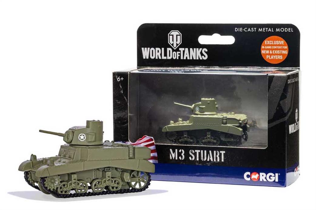 Corgi WT91209 World of Tanks Stuart Light Tank