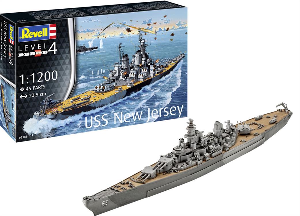 Revell 1/1200 05183 USS New Jersey Battleship Plastic Kit