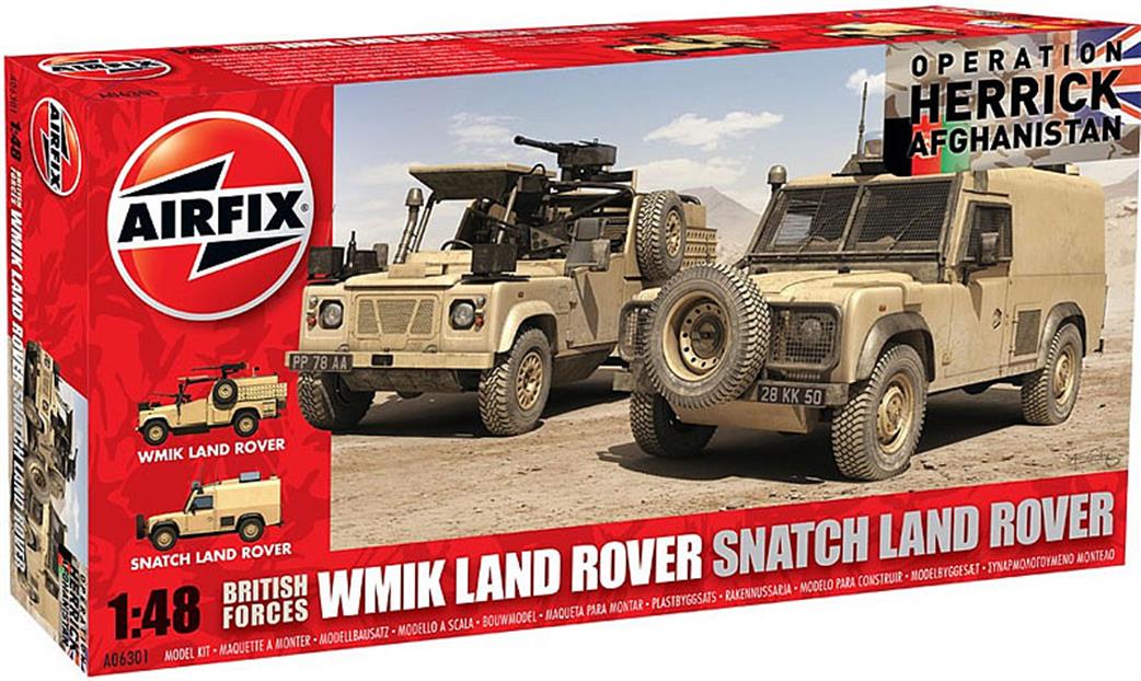 Airfix 1/48 A06301 British Forces Land Rover Twin Pack Kit