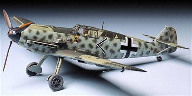 Tamiya 1/48 Messerschmitt BF109 E3 German Fighter Kit 61050The E-3, which this kit represents, was active during the invasion of France and the Battle of Britain.Glue and paints are required to assemble and complete the model (not included)