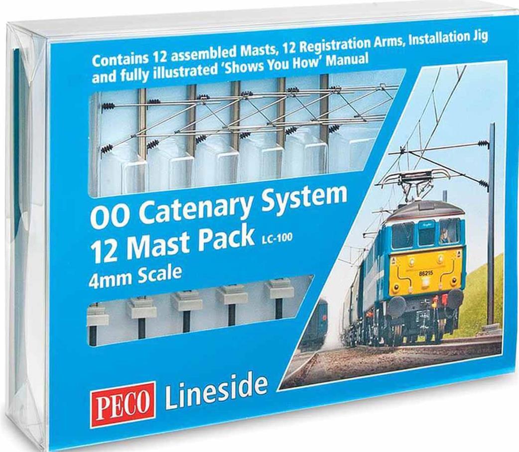 Peco LC-100 Catenary System Mast Pack OO