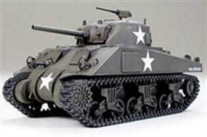 Tamiya 32505 1/48 Scale US M4 Sherman Early ProductionLength 120mm     Width 57 mm