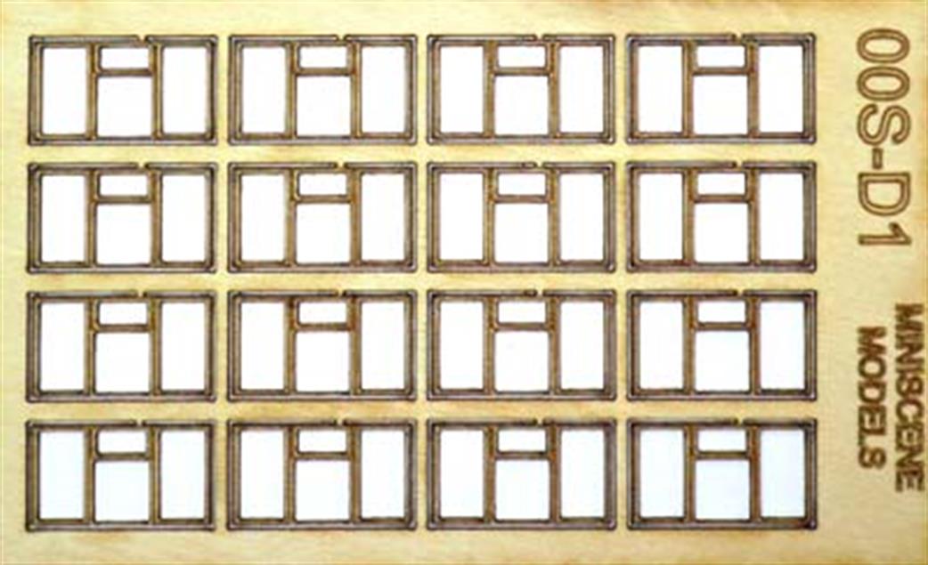 Ancorton Models OO OOS-D1 Domestic Wooden Window Frames