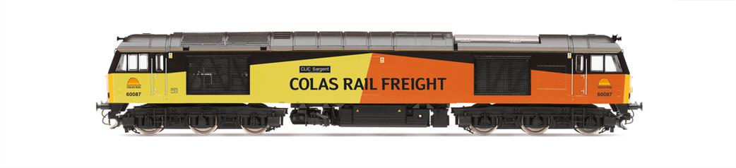 Hornby OO R3572 Colas Rail Freight 60087 Clic Sargent Class 60 Co-Co Diesel Freight Locomotive Colas Yellow & Orange Livery