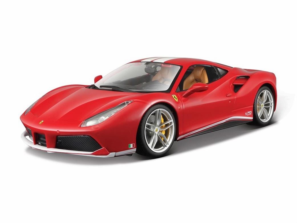 Burago 1/18 B18-76102 Schumacher 70th Anniversary Ferrari 488GTB Diecast Car Model