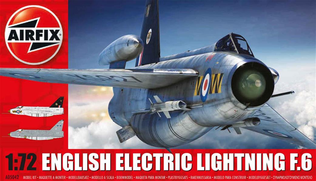 Airfix 1/72 A05042 English Electric Lightning F6 Jet Fighter Kit