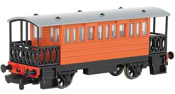 Model of Toby the Tram Engine's coach Henrietta from the Thomas the Tank Engine books and TV series.