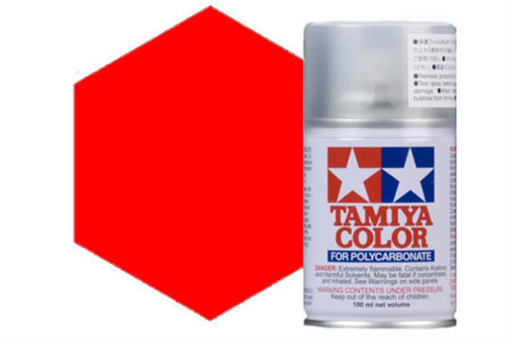 Tamiya  PS-34 PS34 Bright Red Polycarbonate Spray Paint 100ml