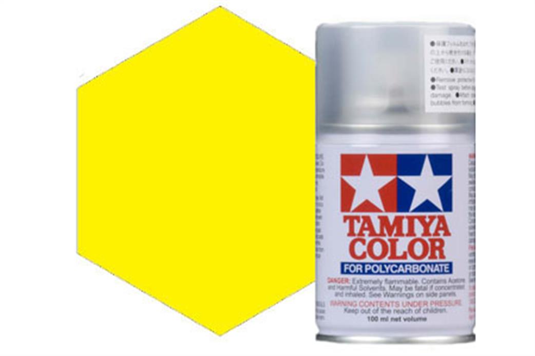 Tamiya  PS-6 PS6 Yellow Polycarbonate Spray Paint 100ml