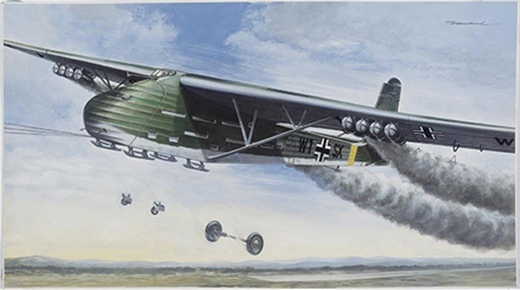 Italeri 1/72 1115 Messerschmitt Me 321 B-1 Glider WW2 Transport Aircraft Kit Limited Release