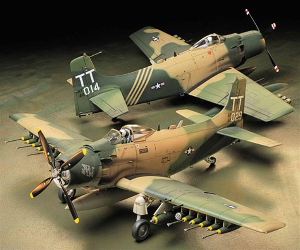 Tamiya 1/48 61073 Douglas A-1J Skyraider Ground Attack Aircraft Kit