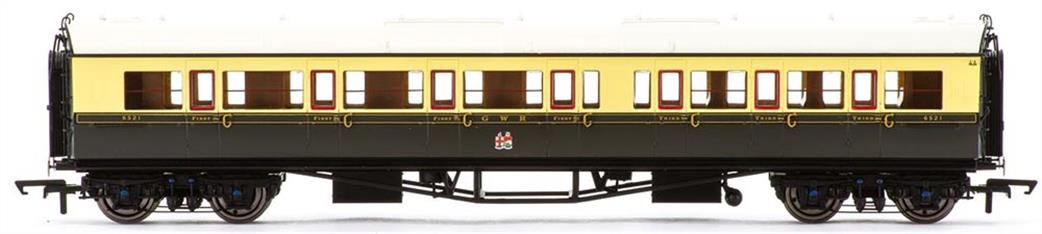 Hornby oo R40467 GWR Collet Coaches Corridor Composite LH 6521