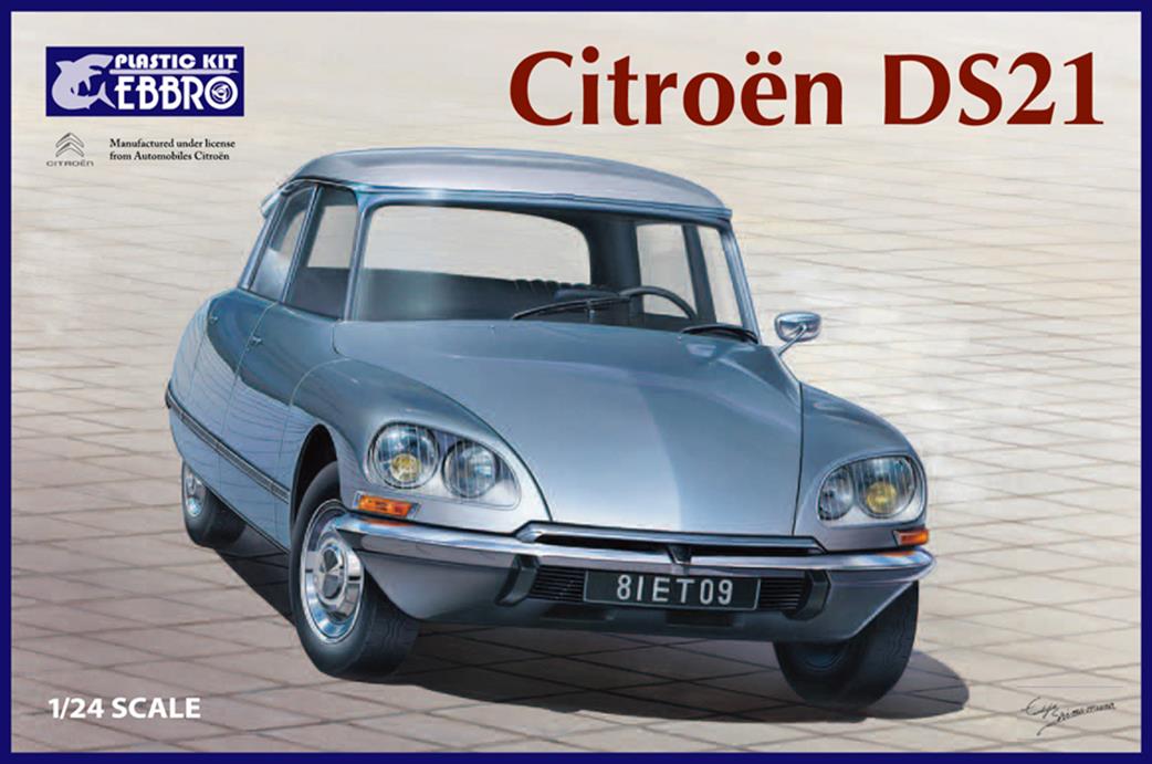 Ebbro E25009 Citroen DS21 French Car Kit 1/24