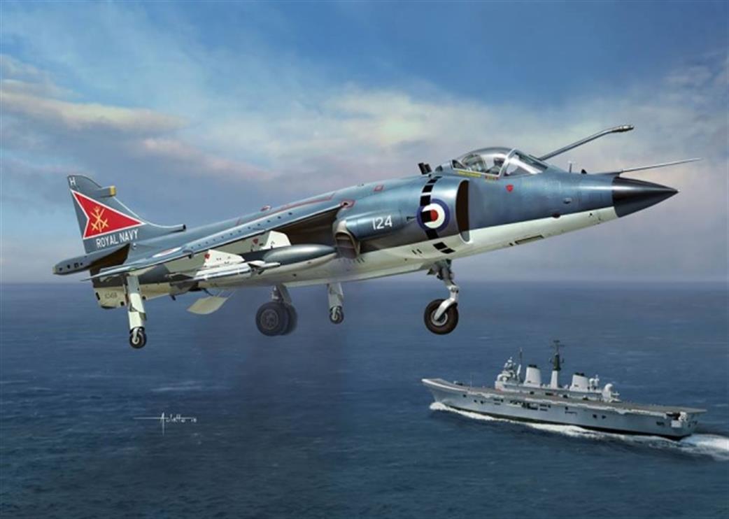 Kinetic Models 1/48 48035 Sea Harrier FRS-1 Royal Navy Fighter Plastic Kit