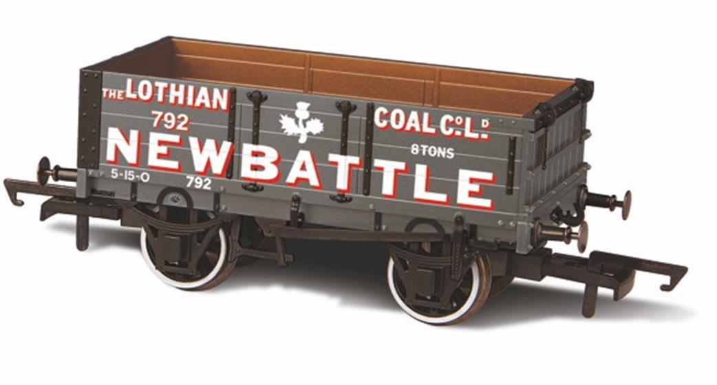 Oxford Rail OO OR76MW4005  Newbattle Lothian Coal Co No 792 4 Plank Open Coal Wagon