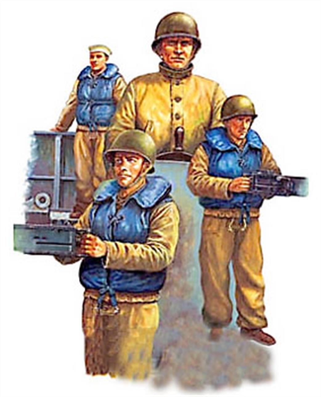 Trumpeter 1/35 00408 U.S Navy LCM WW2 Crew Figure Set