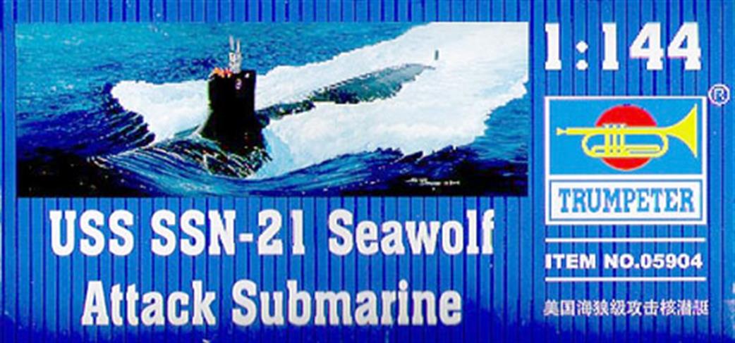 Trumpeter 05904 USS Seawolf SSN-21 Attack Submarine Modern US 1/144