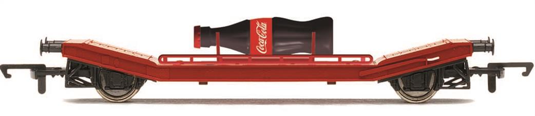 Hornby OO R60170 BR Lowmac Machinery Wagon with Coca-Cola Bottle Load