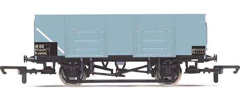 BR grey livery 21 ton steel body 21 ton mineral and coal wagon.