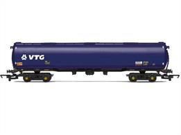 The TEA tanker was designed to take large loads of hazardous liquids from refineries to ports and storage facilities. With a loaded capacity of 100 tonnes, these wagons would often need to be pulled by double heading diesel locomotives. These long and imposing tank wagons are a must have for a late BR modeller.This wagon is presented in a pristine finish, not that these wagons would look like that for long such as the nature of their dirty work and high milage.