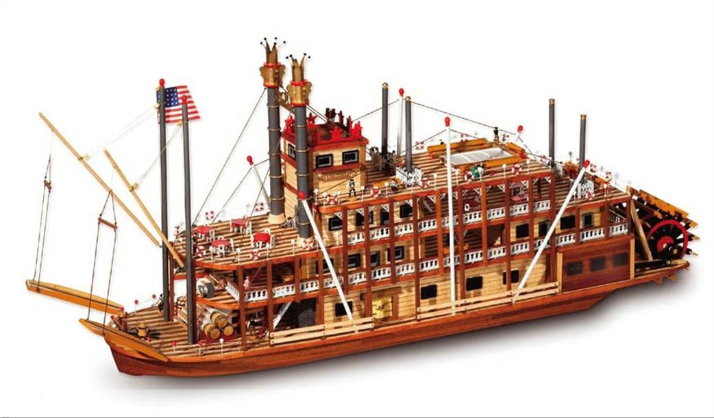 OcCre 1/80 14003 Mississippi Paddle Steamer Wooden Kit