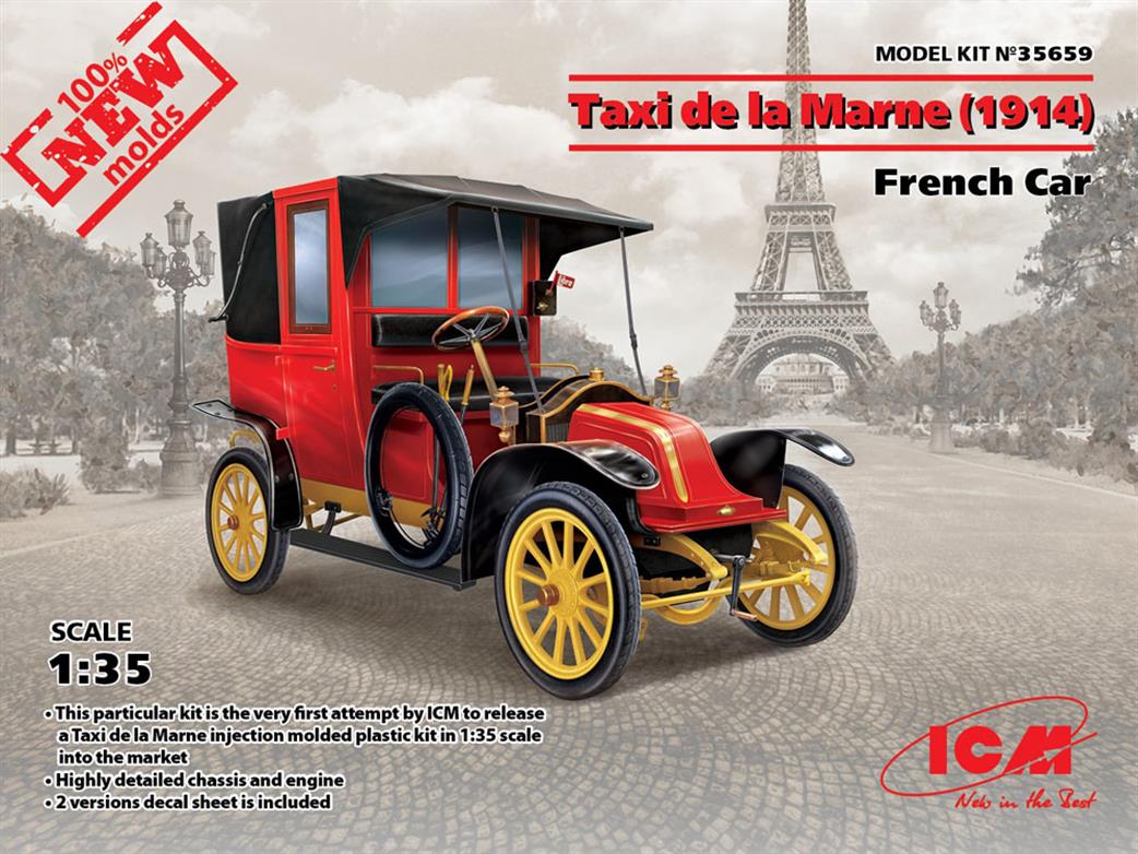 ICM 1/35 35659 Taxi de La Marne 1914 Plastic Car Kit