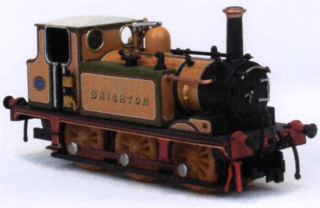 Dapol N 2S-012-020 LB&SCR 71 Wapping A1 Class Terrier 0-6-0 Tank Stroudley Improved Engine Green Golden Ochre Livery