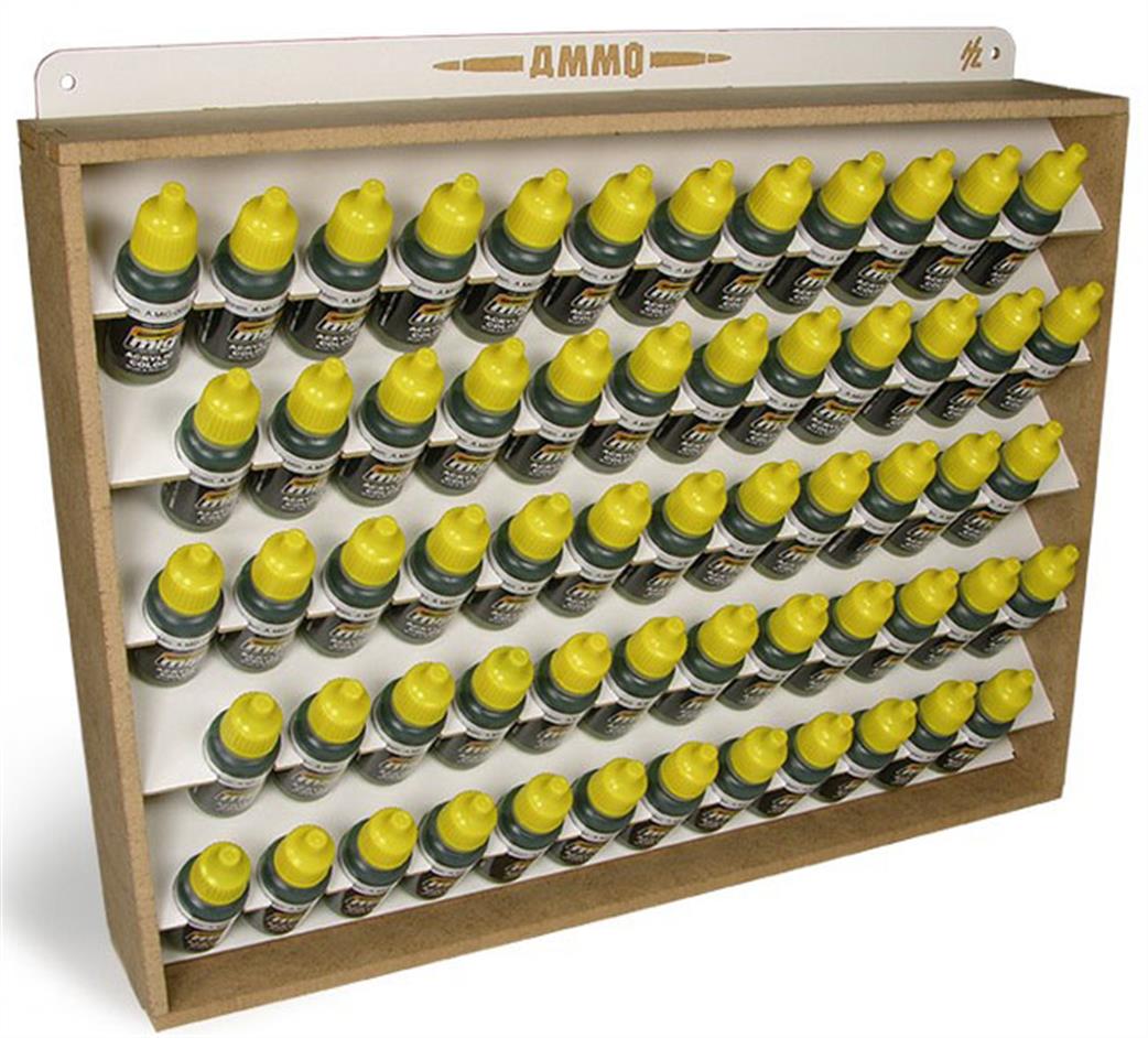 Ammo of Mig Jimenez A.MIG-8005 Storage Rack For 60 17ml Ammo Paint Bottles