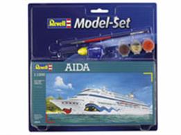 Revell 1/1200 Aida Cruise Liner Model Set 65805Length 161mm Number of Parts 28Comes with glue and paints to assemble and complete the model.