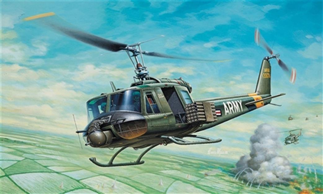 Italeri 1/72 040 US UH-1B Huey Helicopter Kit