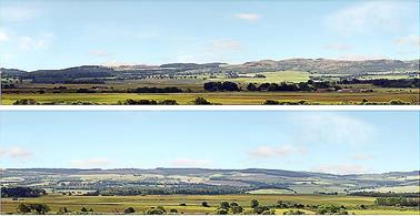 ID Backscenes Premium range backscenes are printed on durable water, scratch and tear resistant polypropylene. These sheets have a self-adhesive backing.10-feet long photographic reproduction backscene showing a&nbsp;open countryside, fields and hills. The scene is supplied in two sections.This is pack C of four&nbsp;backscene packs which can be combined to create a continuous 40-feet length scene.