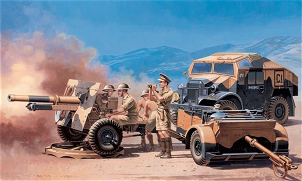 Italeri 1/72 7027 Morris Quad Tractor and 25 Pdr Gun