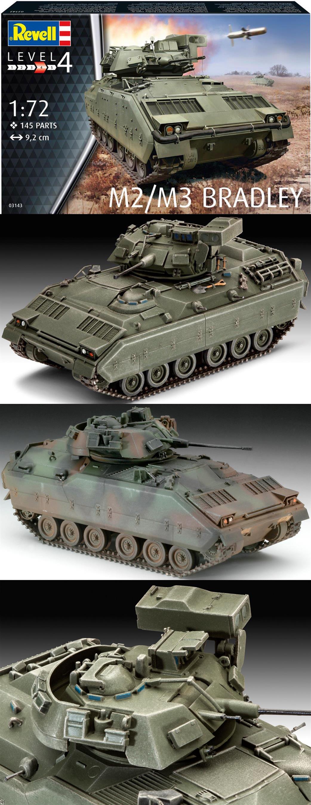 Revell 1/72 03143 M2/M3 Bradley Fighting Vehicle Kit