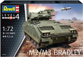 Revell 1/72 M2/M3 Bradley Kit 03143Number of Parts 145Glue and paints are required