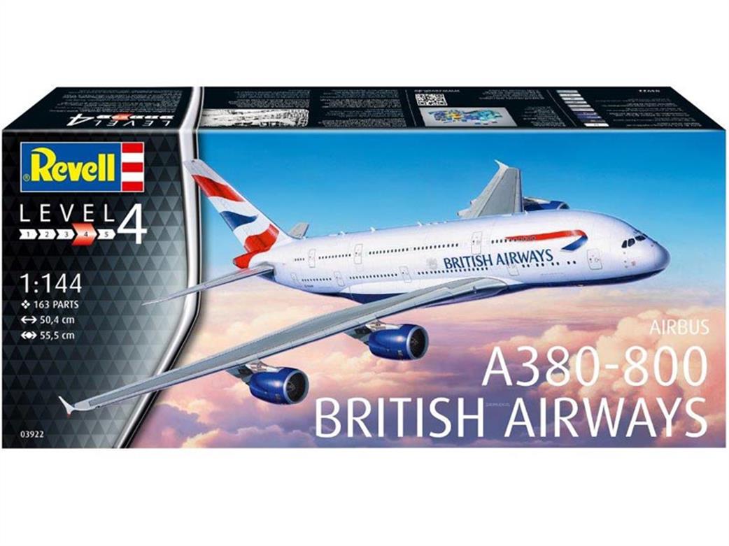 Revell 1/144 03922 Airbus A380-800 British Airways Airliner Kit