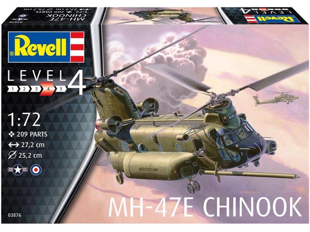 Revell 1/72 03876 MH-47 Chinook Helicopter Kit