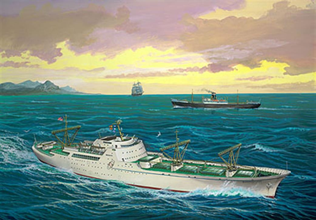 Revell 1/380 05235 N/S Savannah Nuclear Powered Cargo Vessel Ship Kit