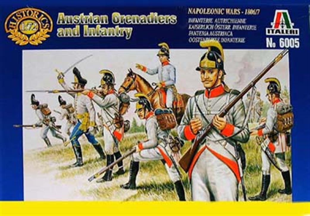Italeri 1/72 6005 Austrian Grenadiers and Infantry Plastic Figures